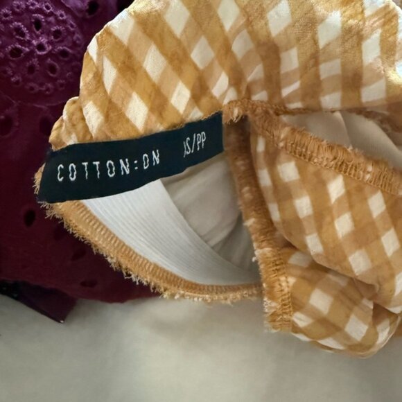 Cotton On Mustard Checkered Maxi Skirt - Picture 2 of 2